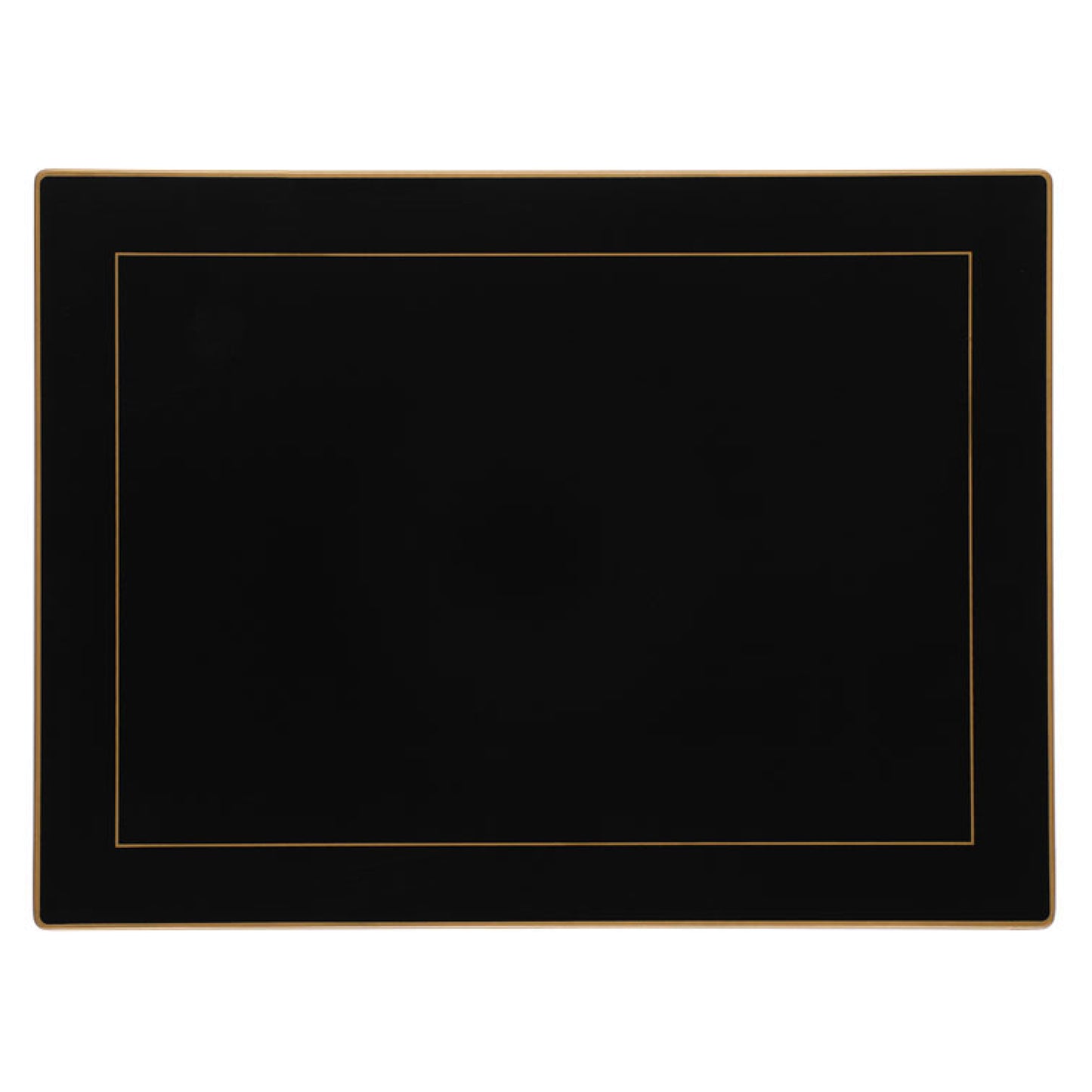 Black Screened Continental Placemats