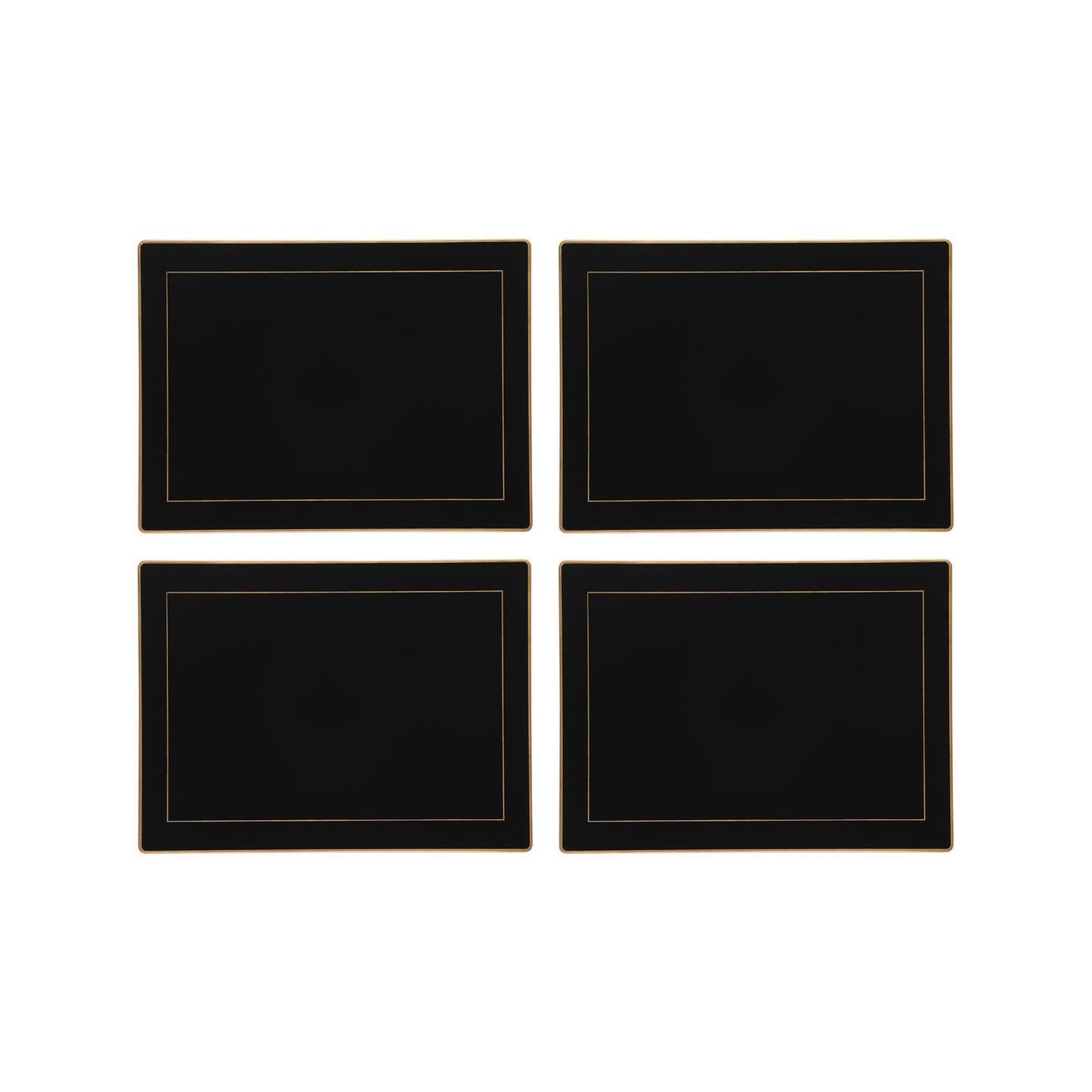 Black Screened Placemats