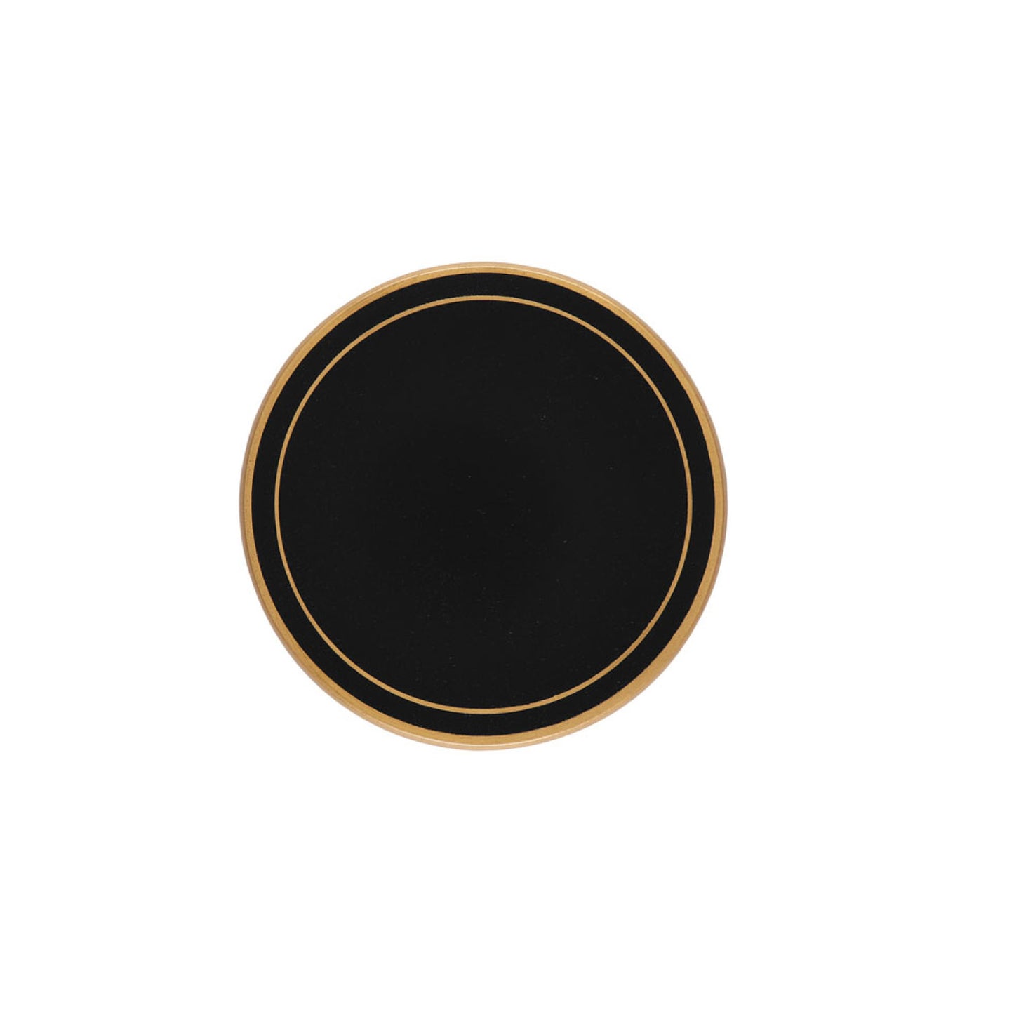 Black Screened Round Coasters