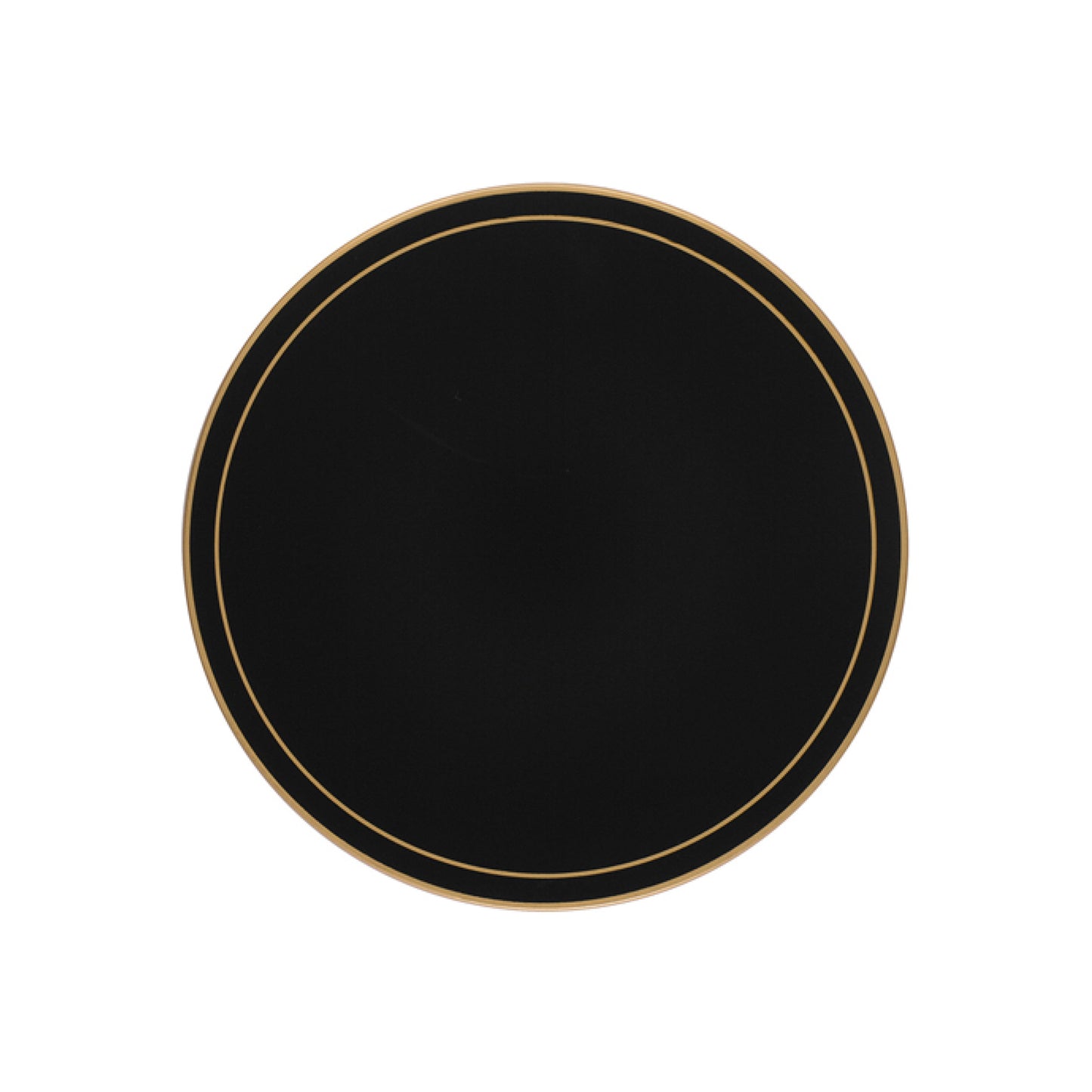 Black Screened Round Tablemats