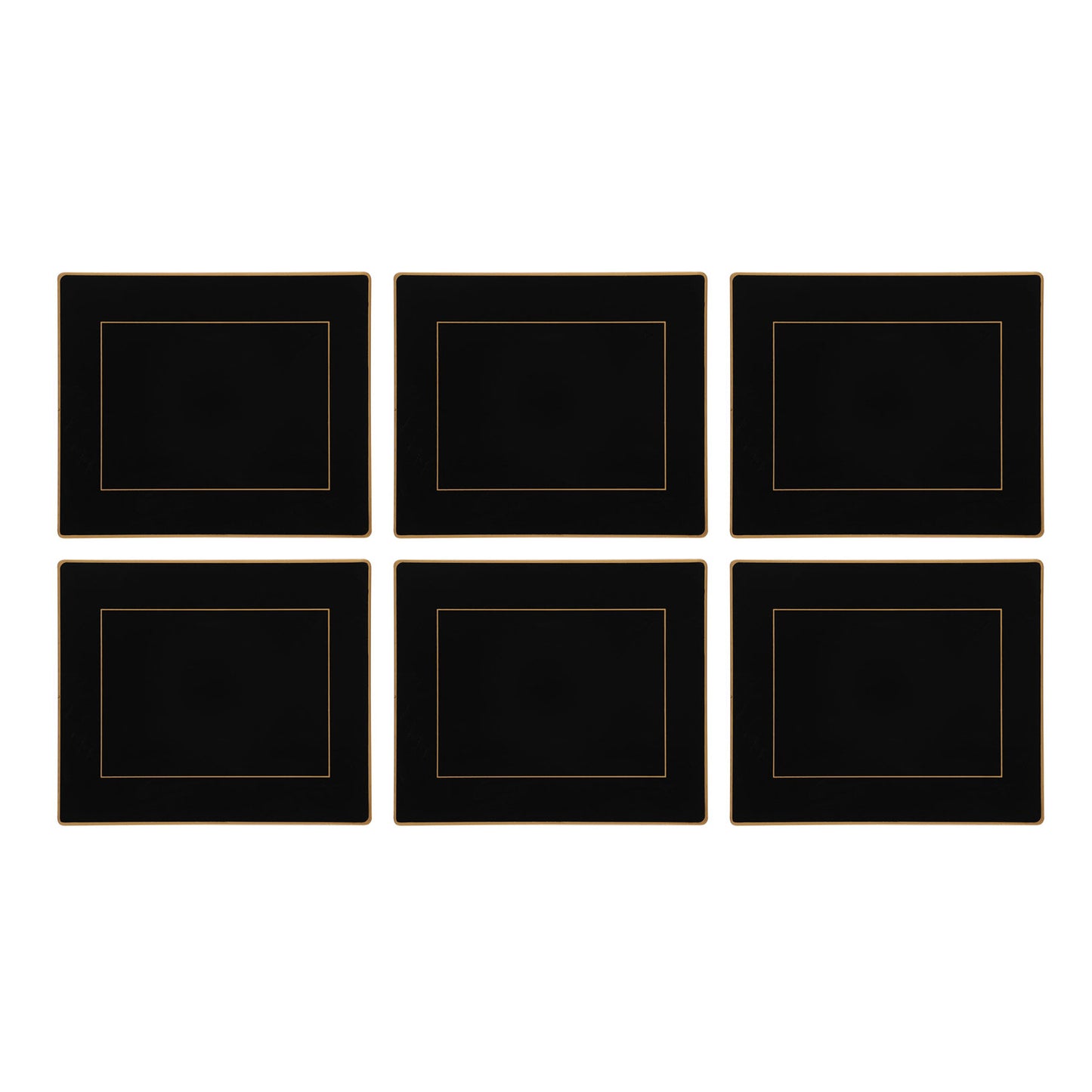 Black Screened Tablemats
