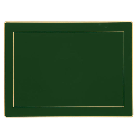 Bottle Green Screened Continental Placemats