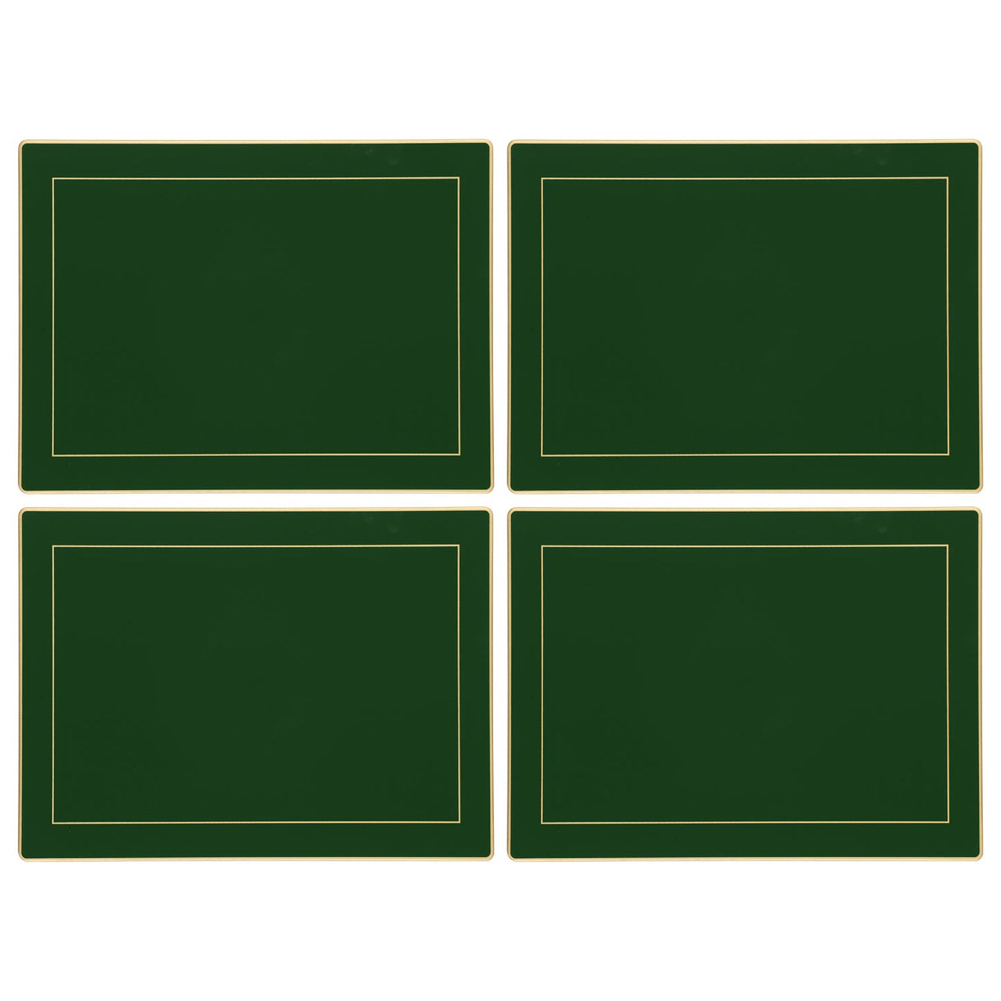 Bottle Green Screened Continental Placemats