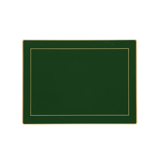 Bottle Green Screened Placemats
