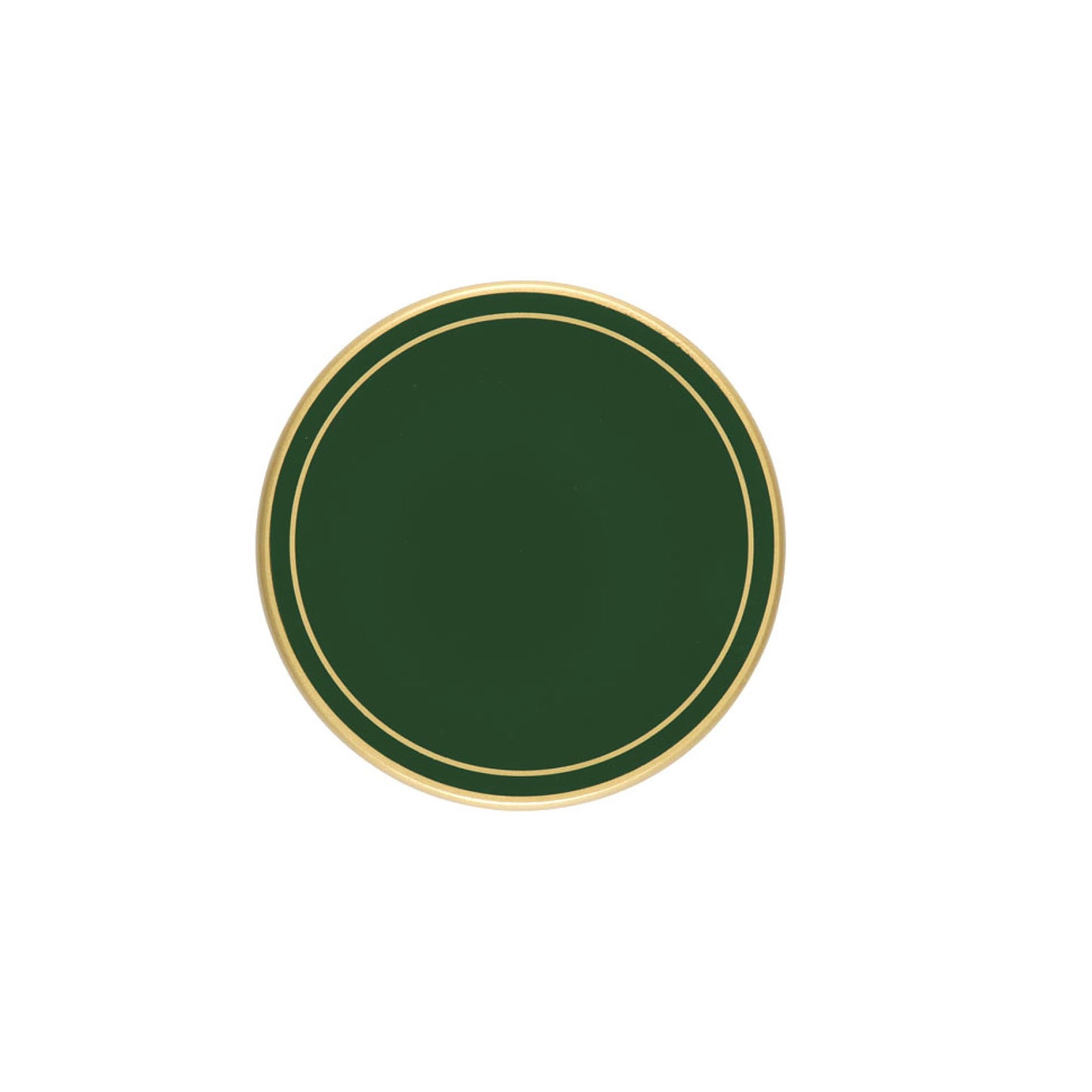 Bottle Green Screened Round Coasters
