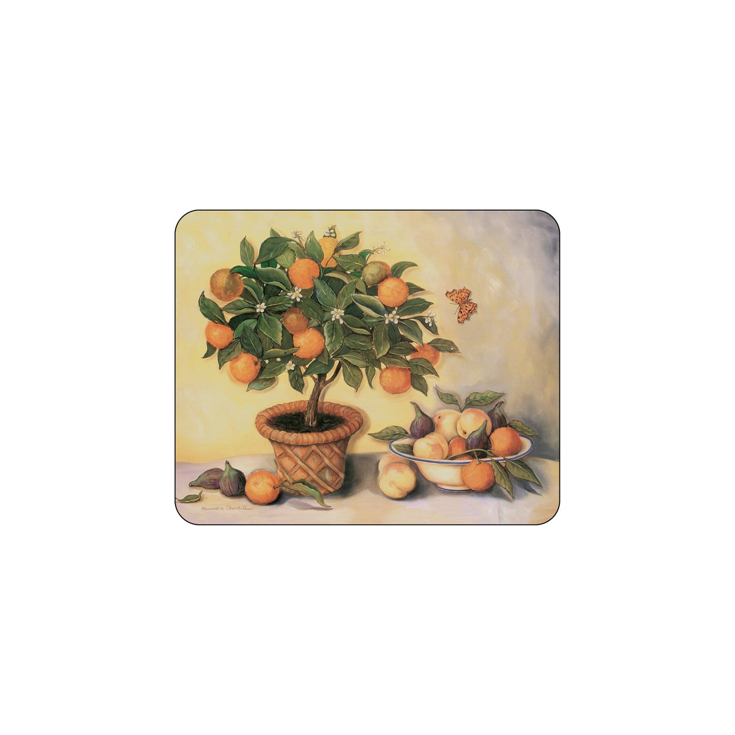 Melamine Coasters Orange Tree