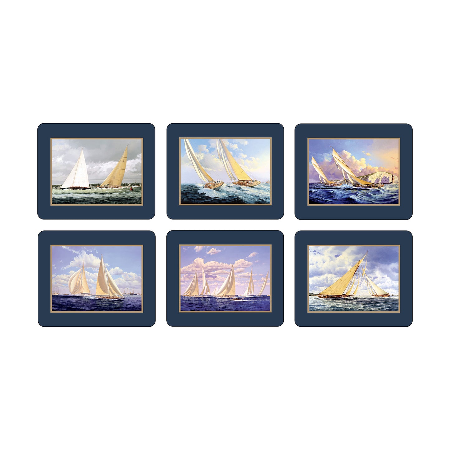 Melamine Coasters J Class Yachts