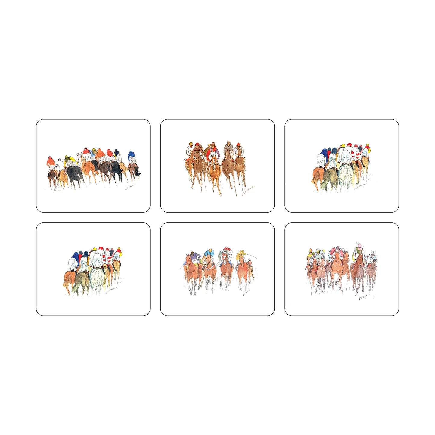 Melamine Coasters Racing