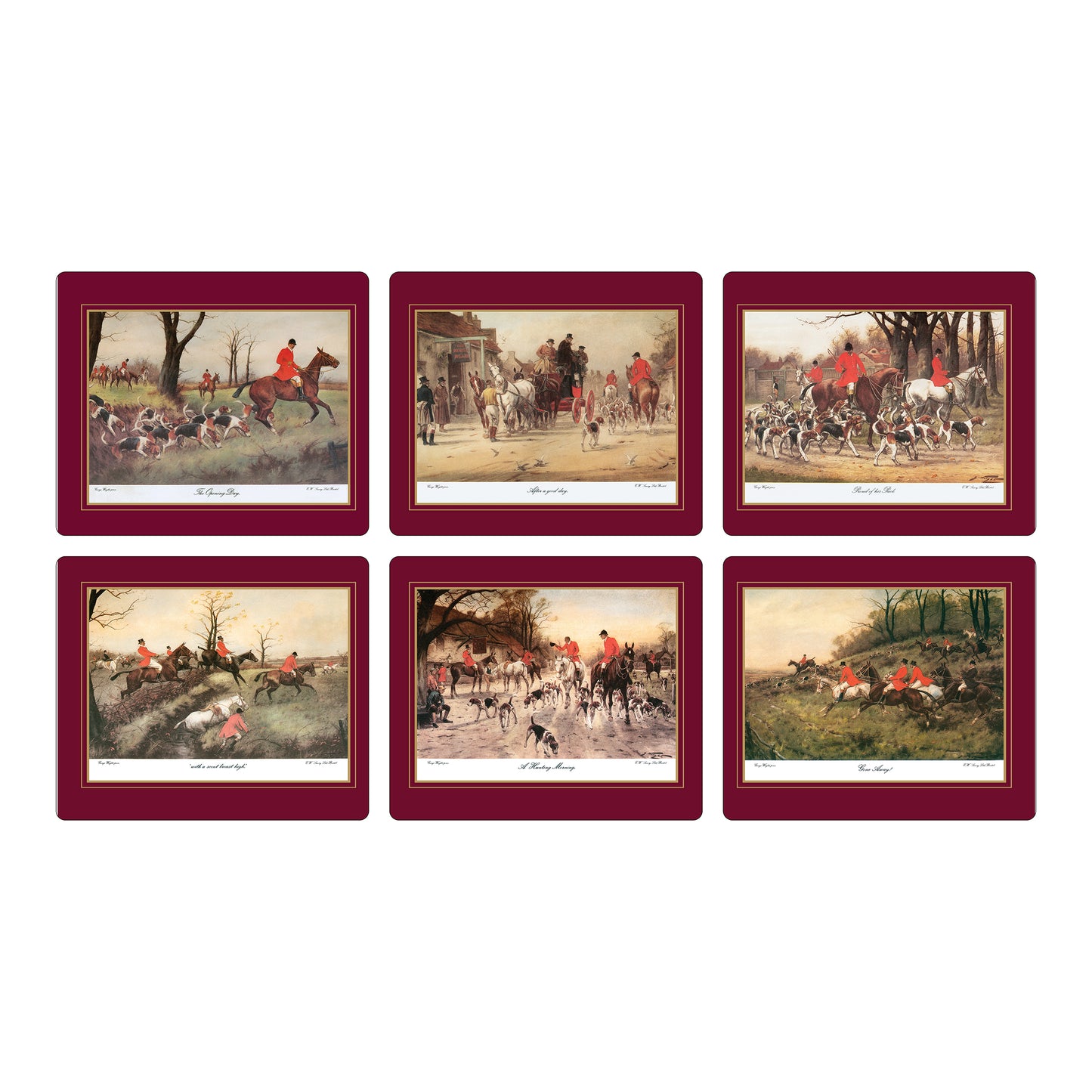 Melamine Tablemats Hunting Scenes