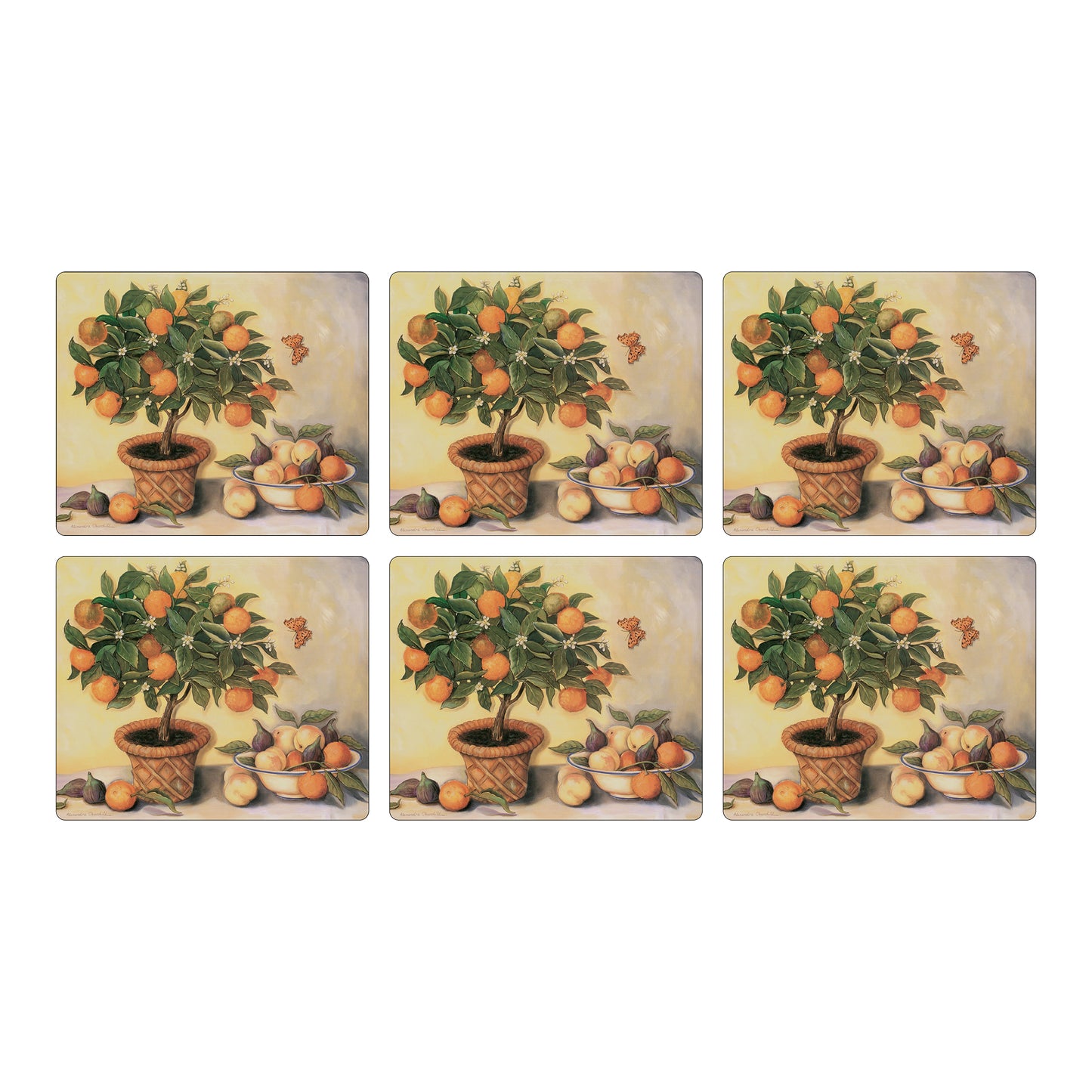Melamine Tablemats Orange Tree