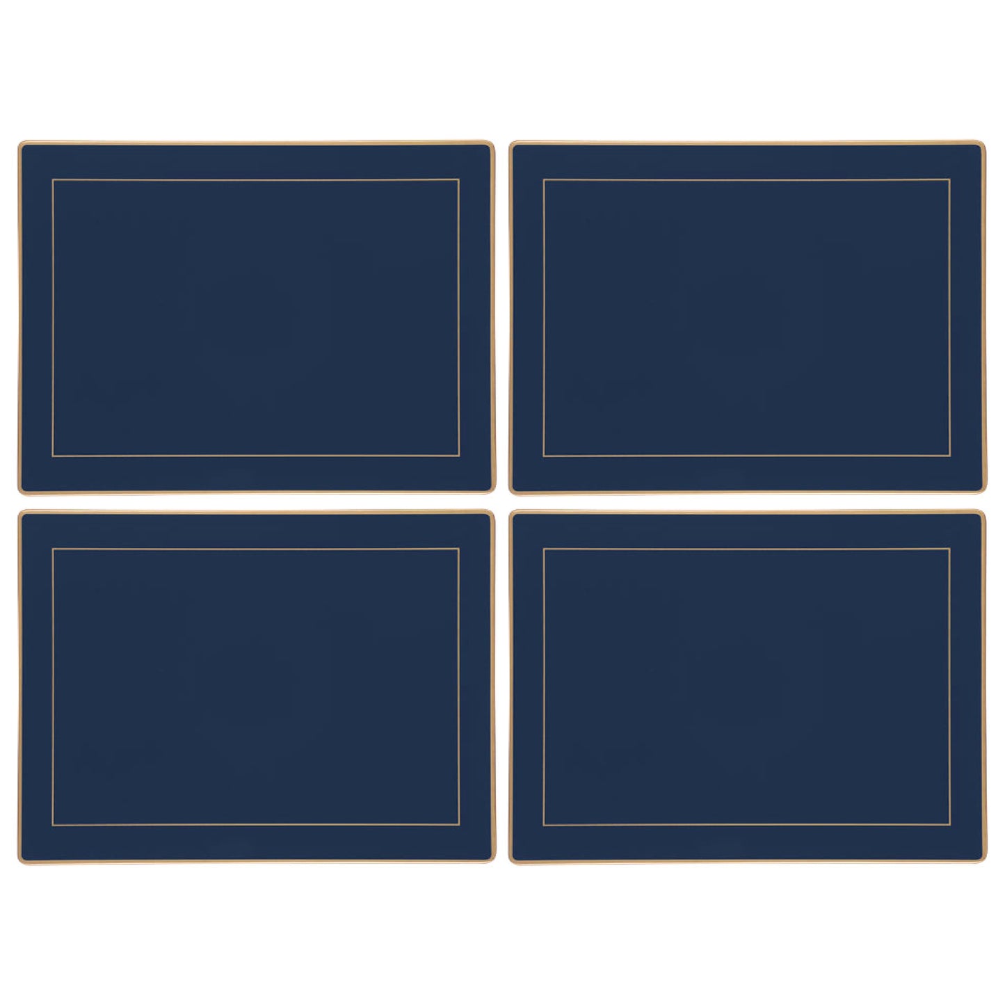 Oxford Blue Screened Continental Placemats