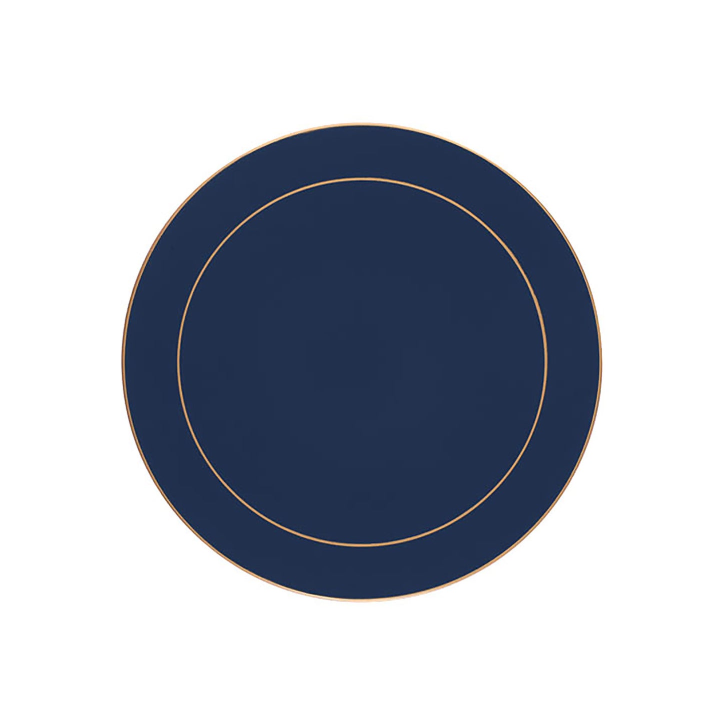 Oxford Blue Screened Round Placemats