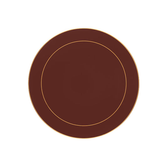 Regal Red Screened Round Placemats