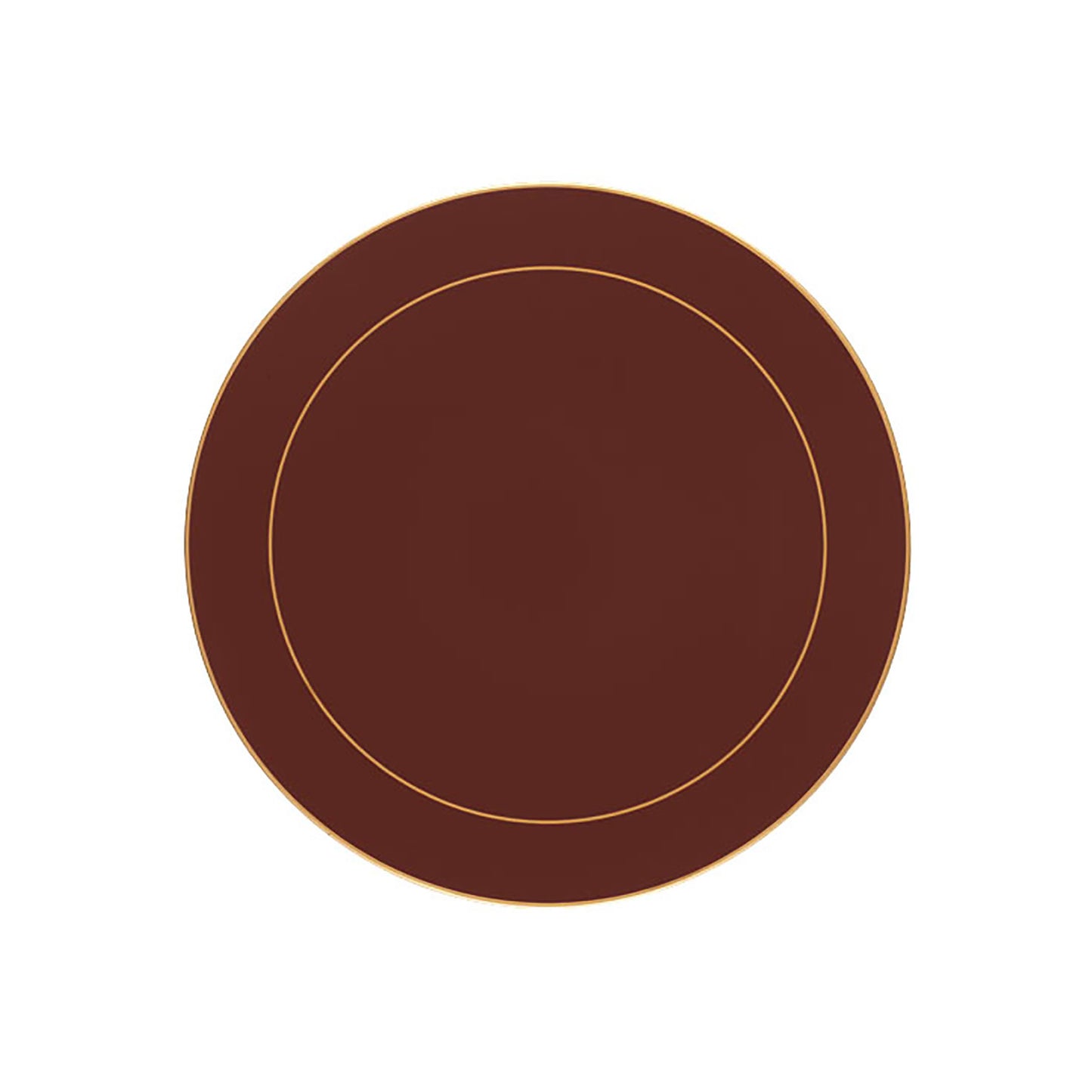 Regal Red Screened Round Placemats