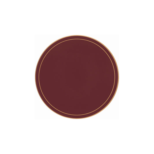 Regal Red Screened Round Tablemats