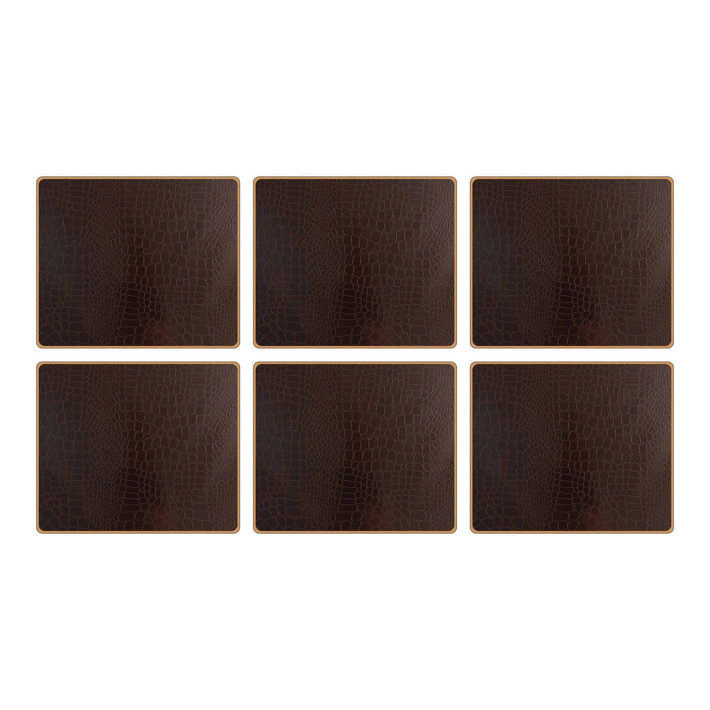 Texture Tablemats Croc Brown