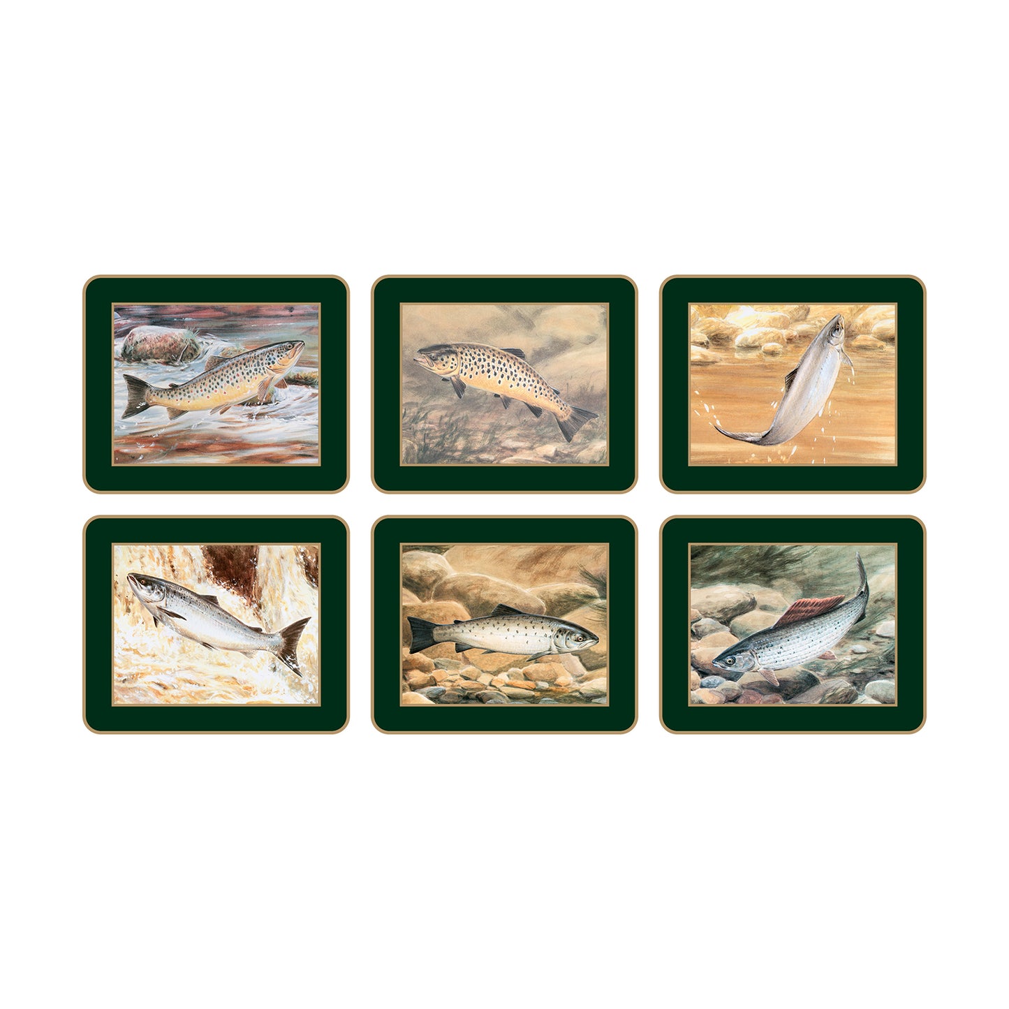 Traditional Coasters Game Fish