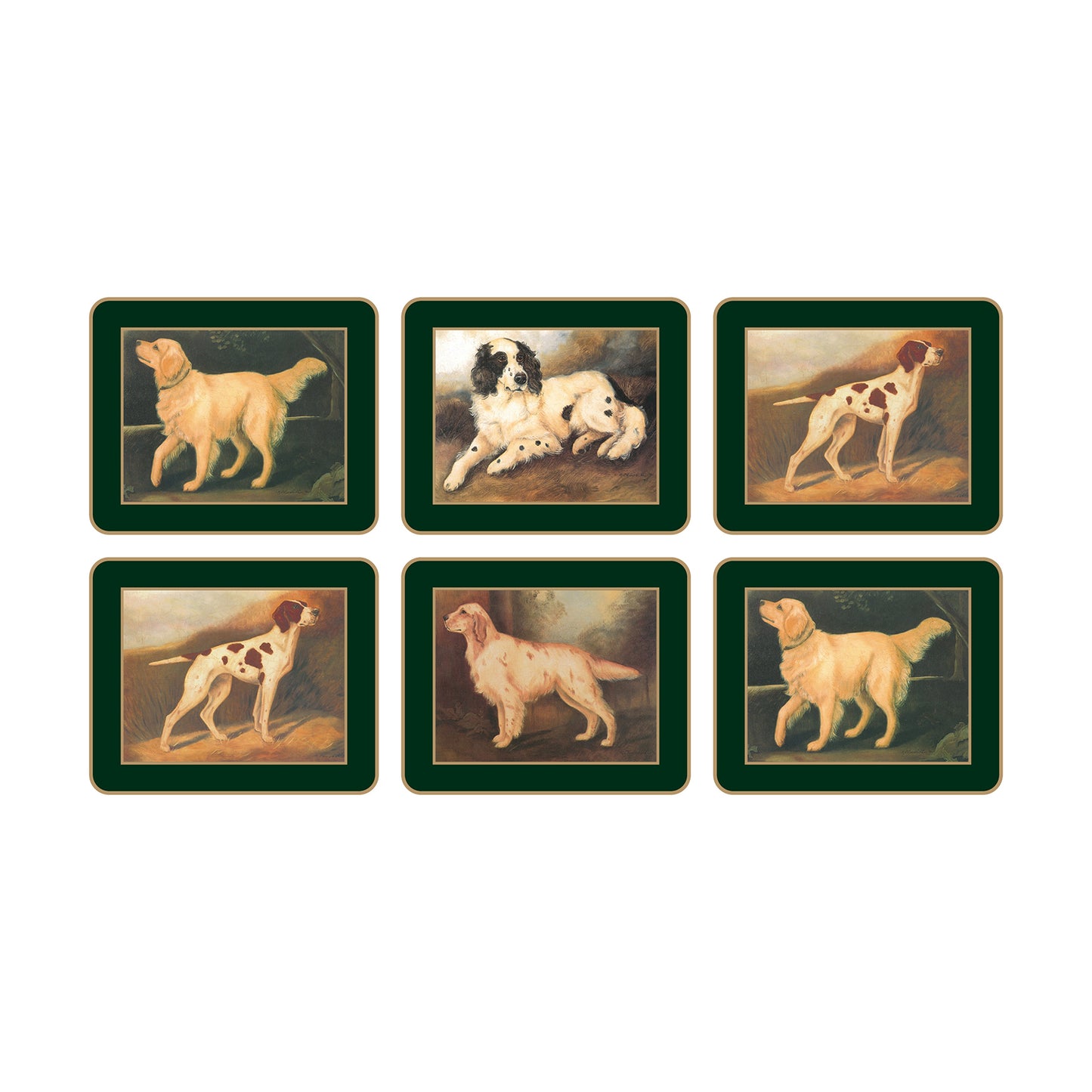 Traditional Coasters Sporting Dogs