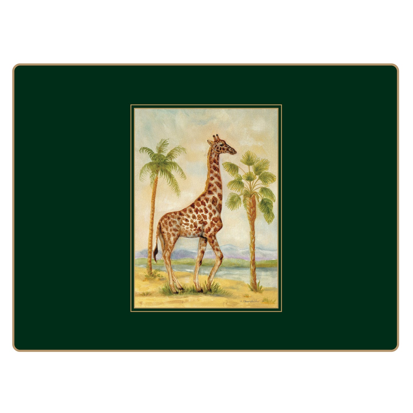 Traditional Continental Placemats African Animals