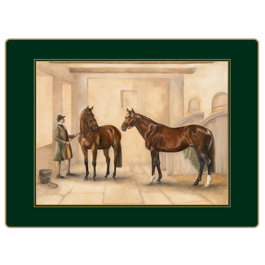 Traditional Continental Placemats Stable Scene