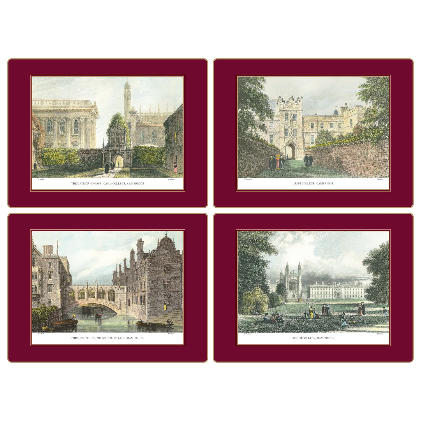 Traditional Continental Placemats Cambridge Views