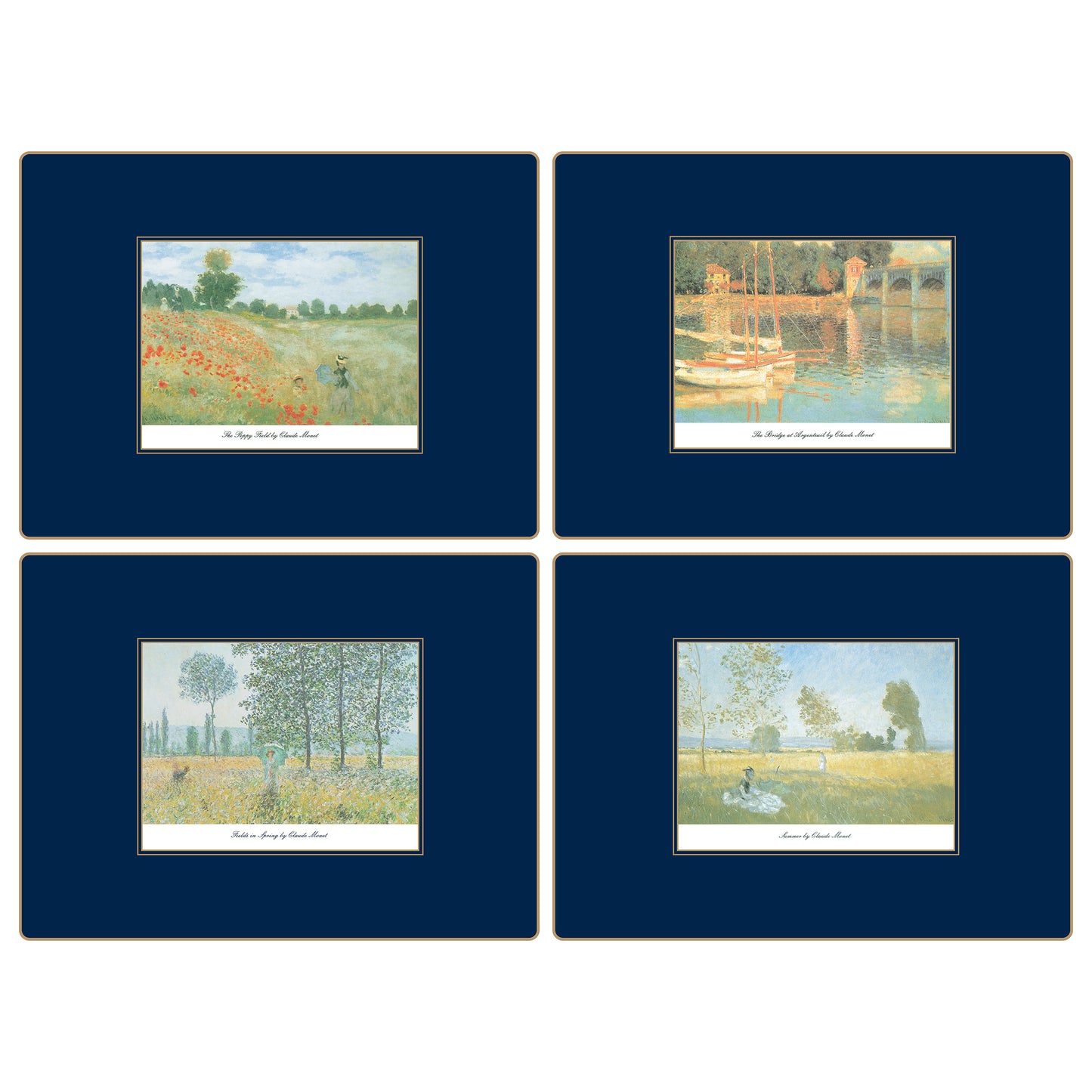Traditional Continental Placemats French Impressionists