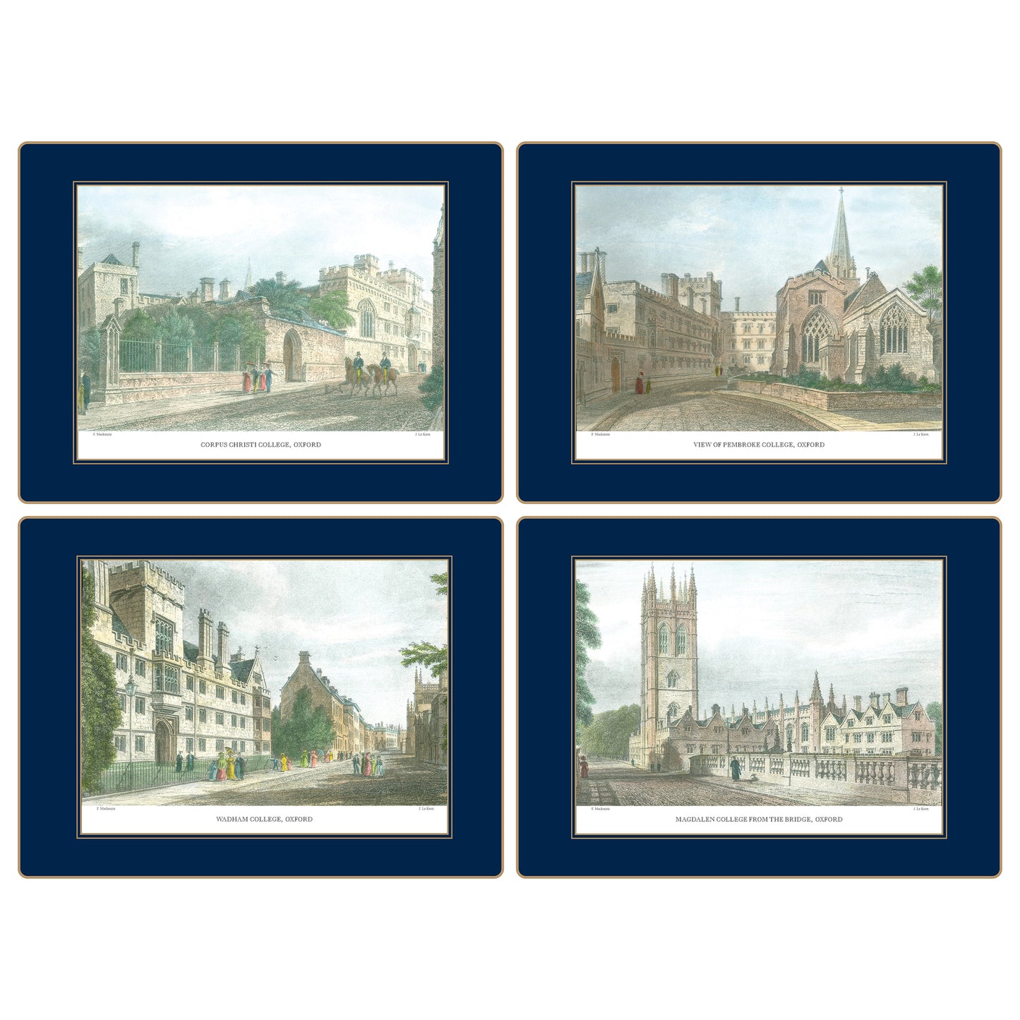 Traditional Continental Placemats Oxford Views
