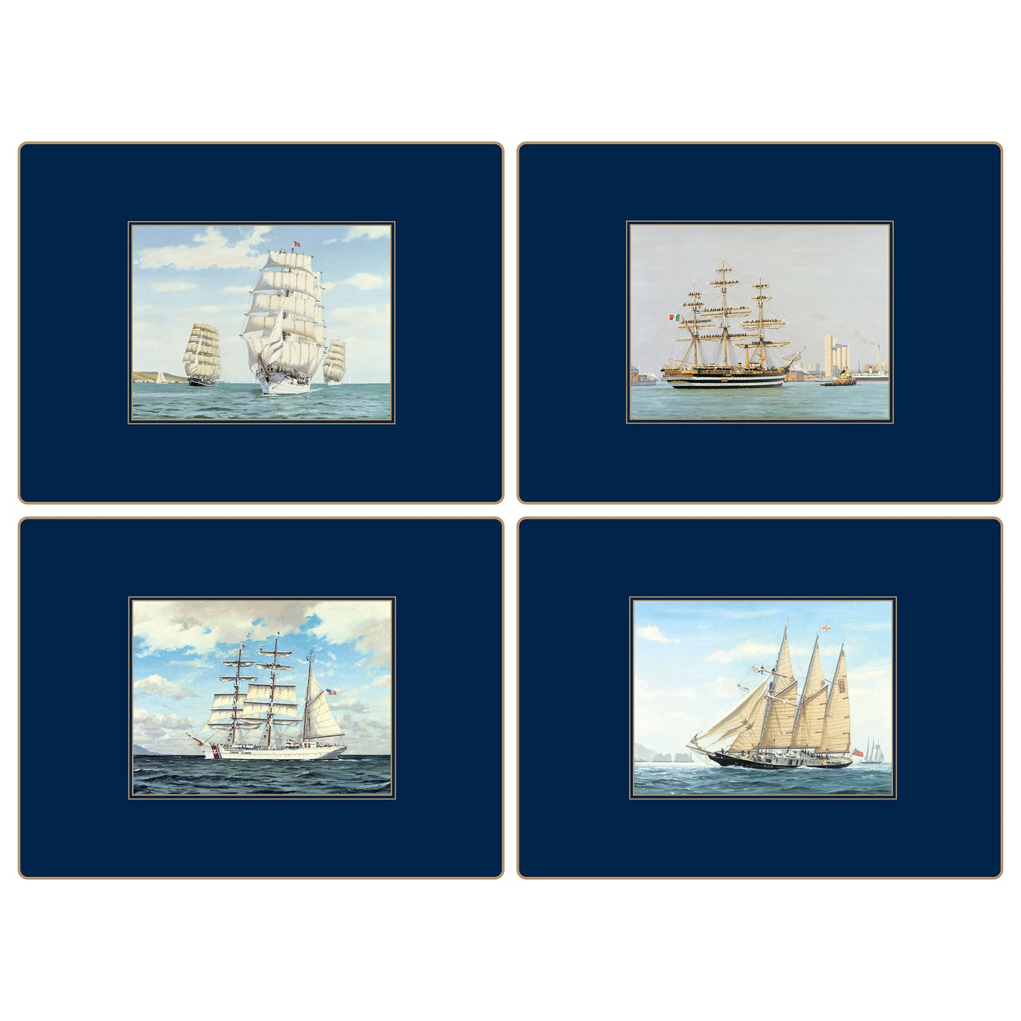 Traditional Continental Placemats Tall Ships