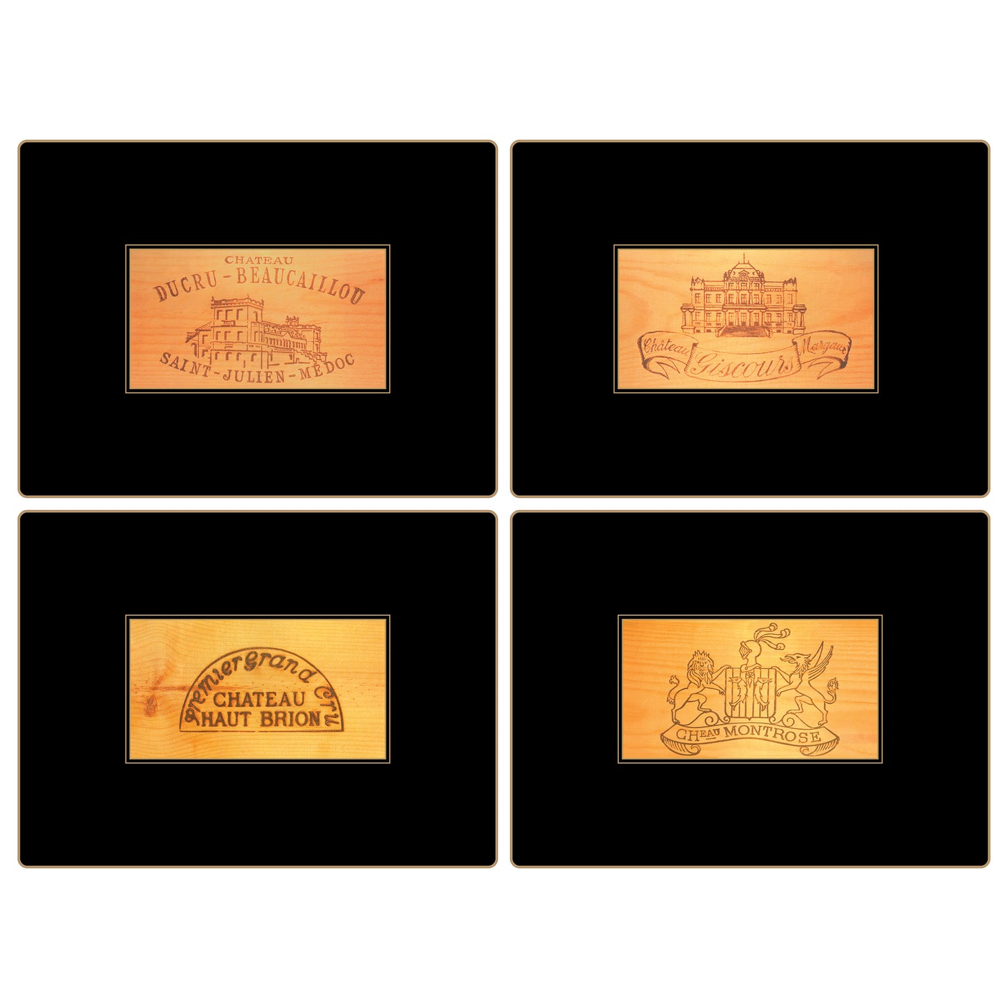Traditional Continental Placemats Wine Labels