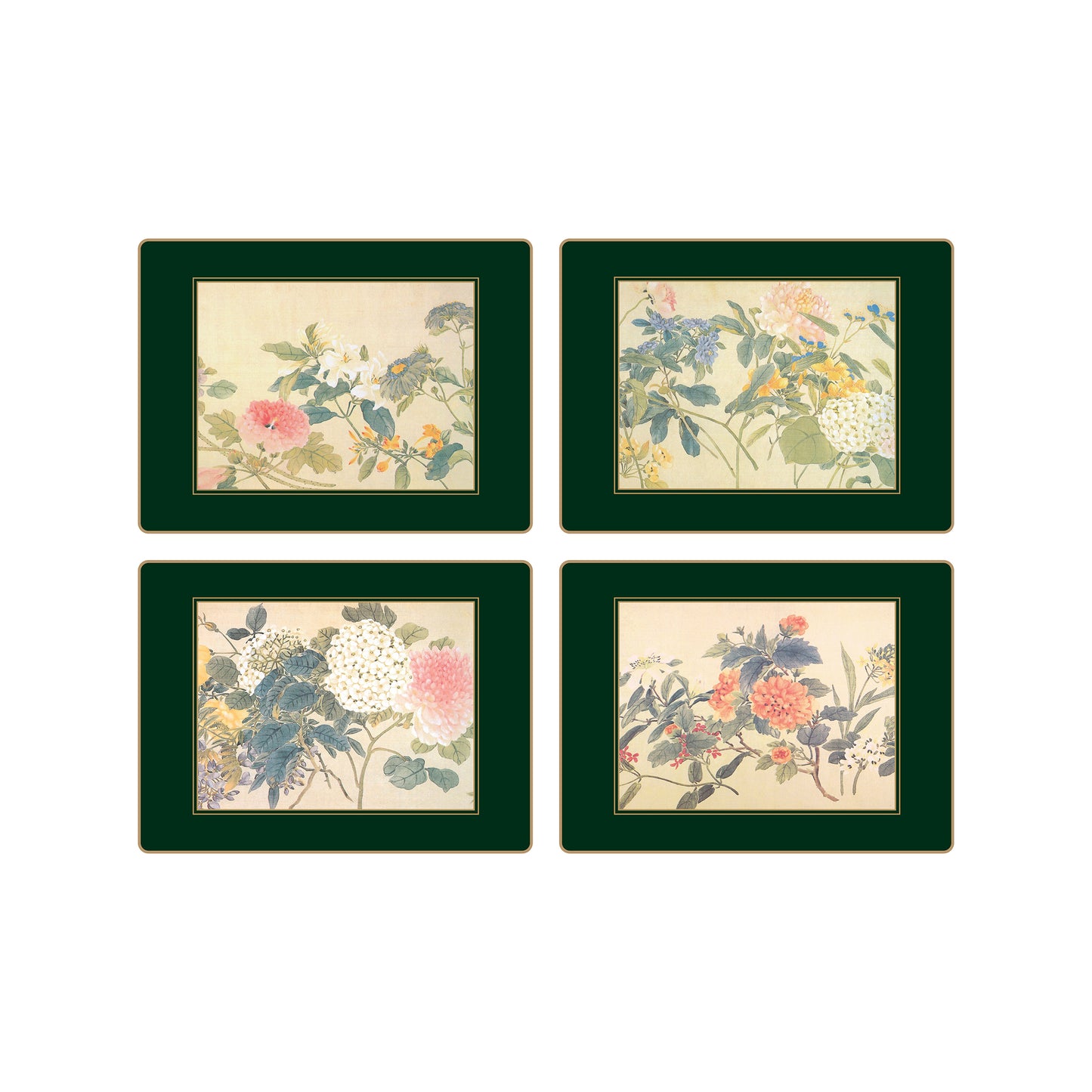 Traditional Placemats Chinese Flowers