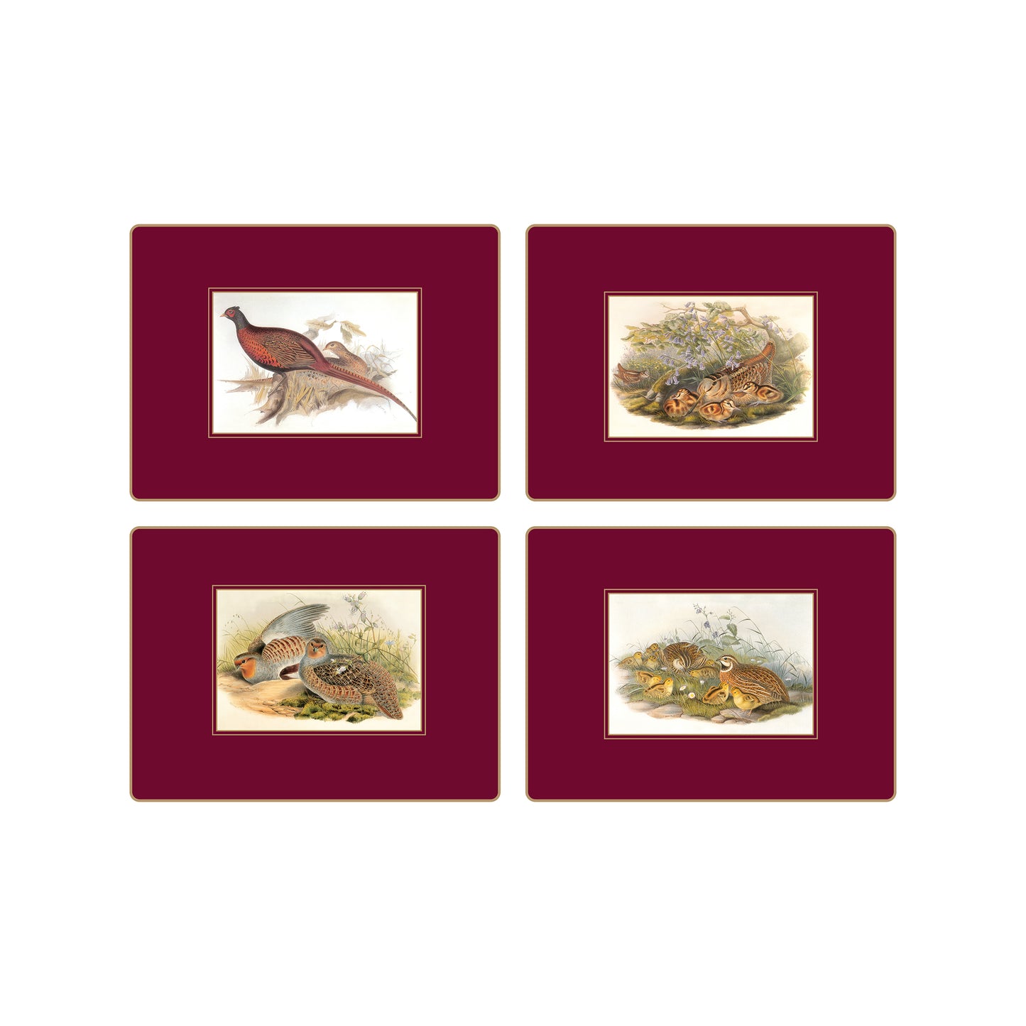 Traditional Placemats Gould Game Birds