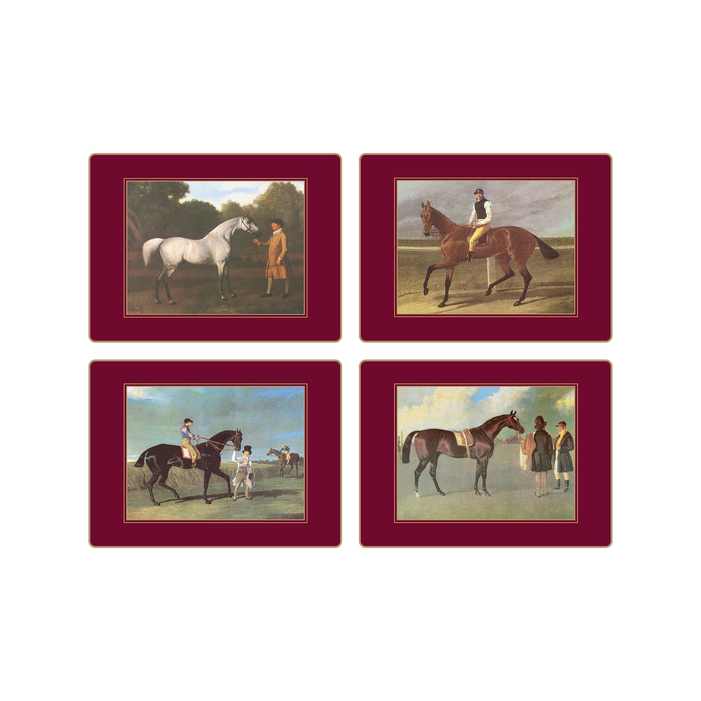 Traditional Placemats Racehorses