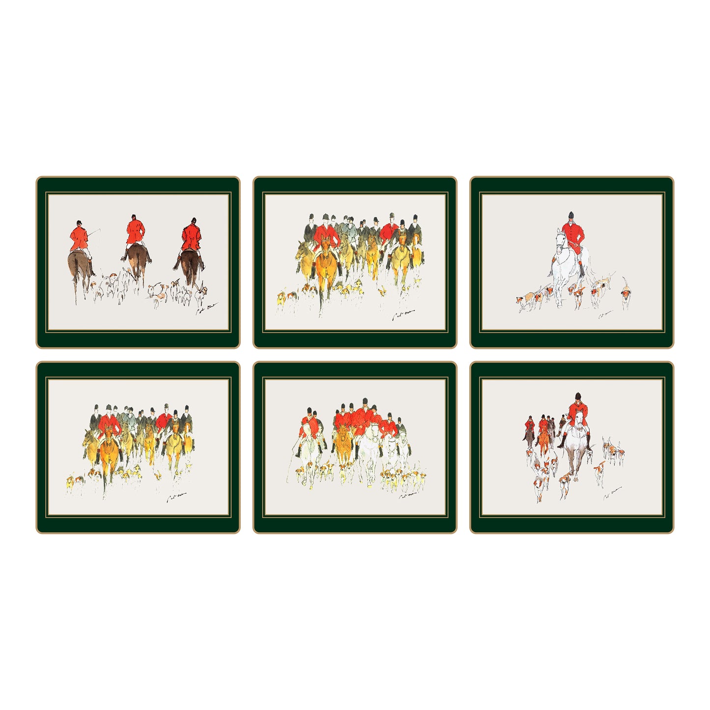 Traditional Tablemats Hunting (PO)