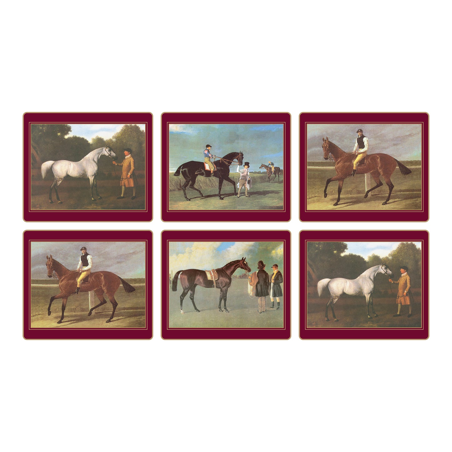 Traditional Tablemats Racehorses