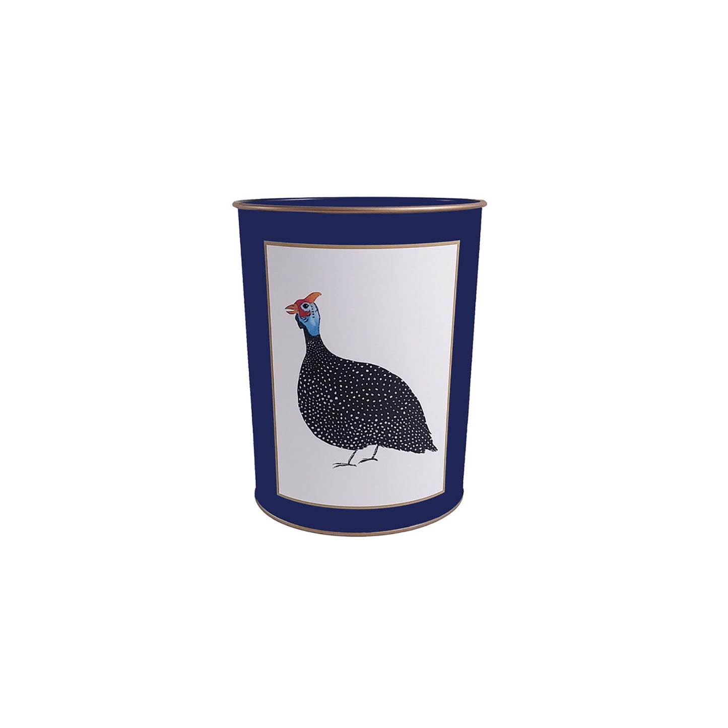 Waste Paper Bin Guinea Fowl