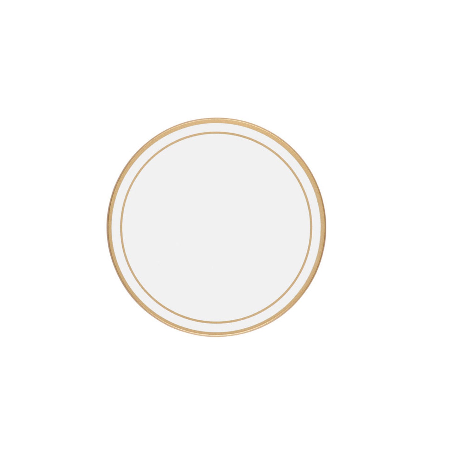 White Screened Round Coasters