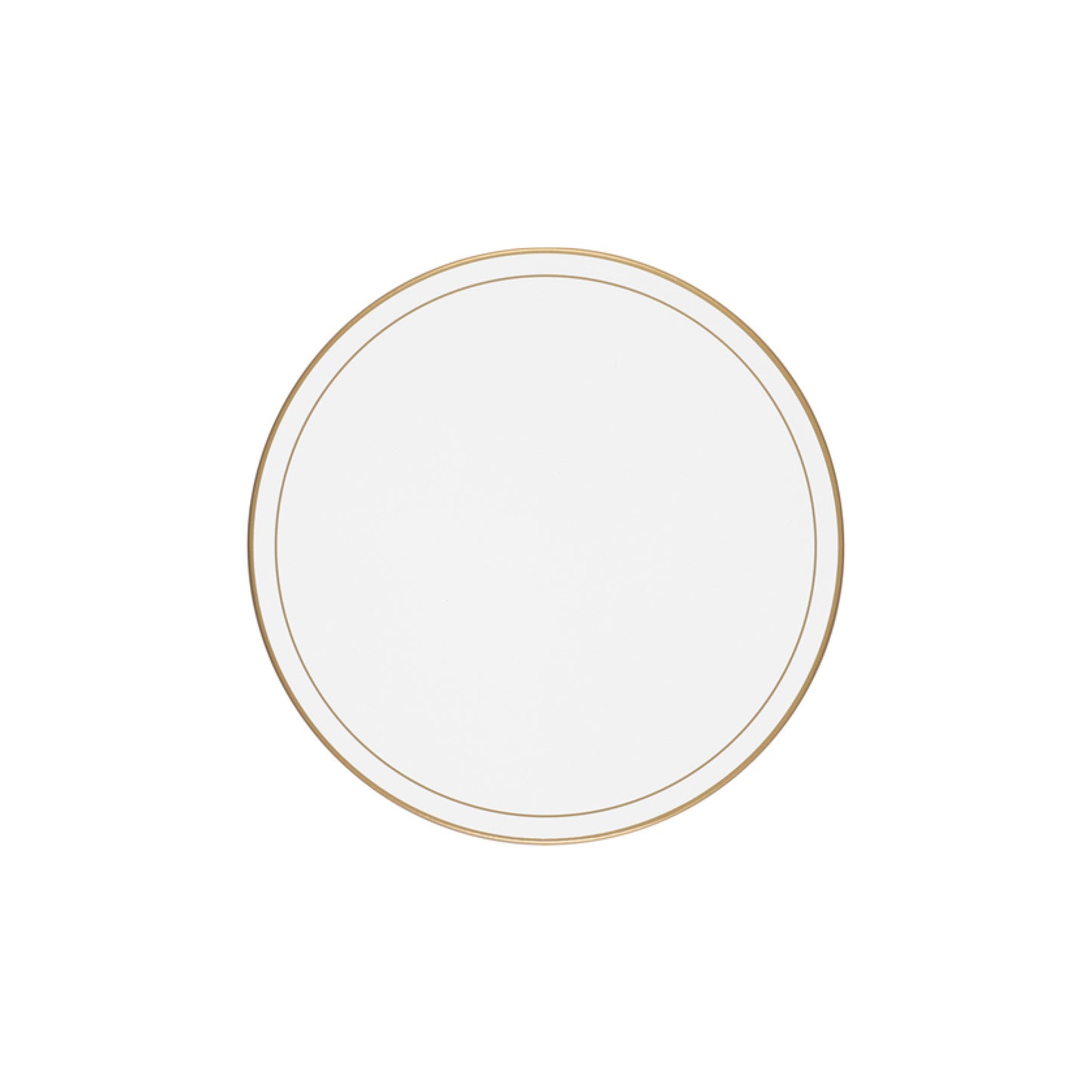 White Screened Round Tablemats