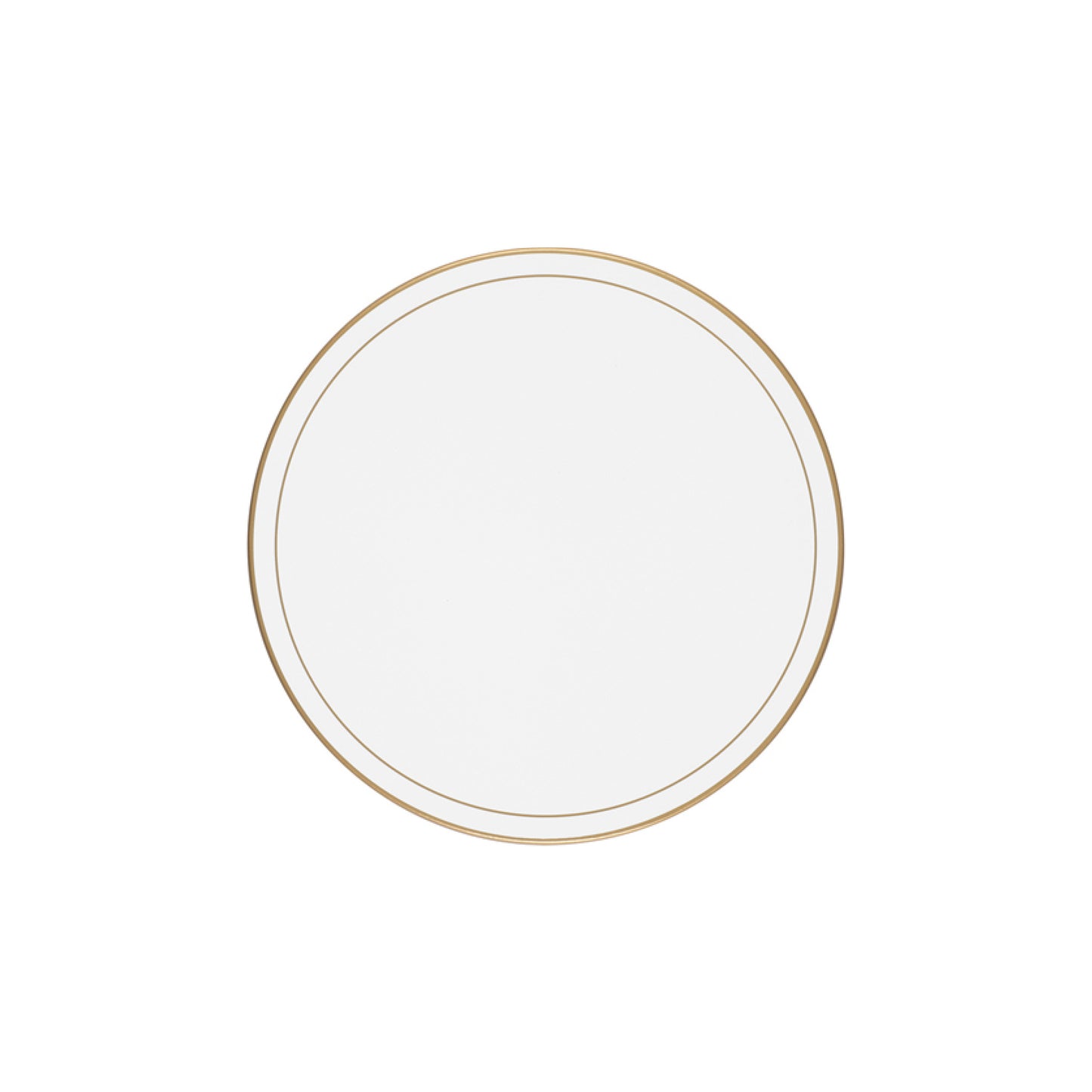 White Screened Round Tablemats