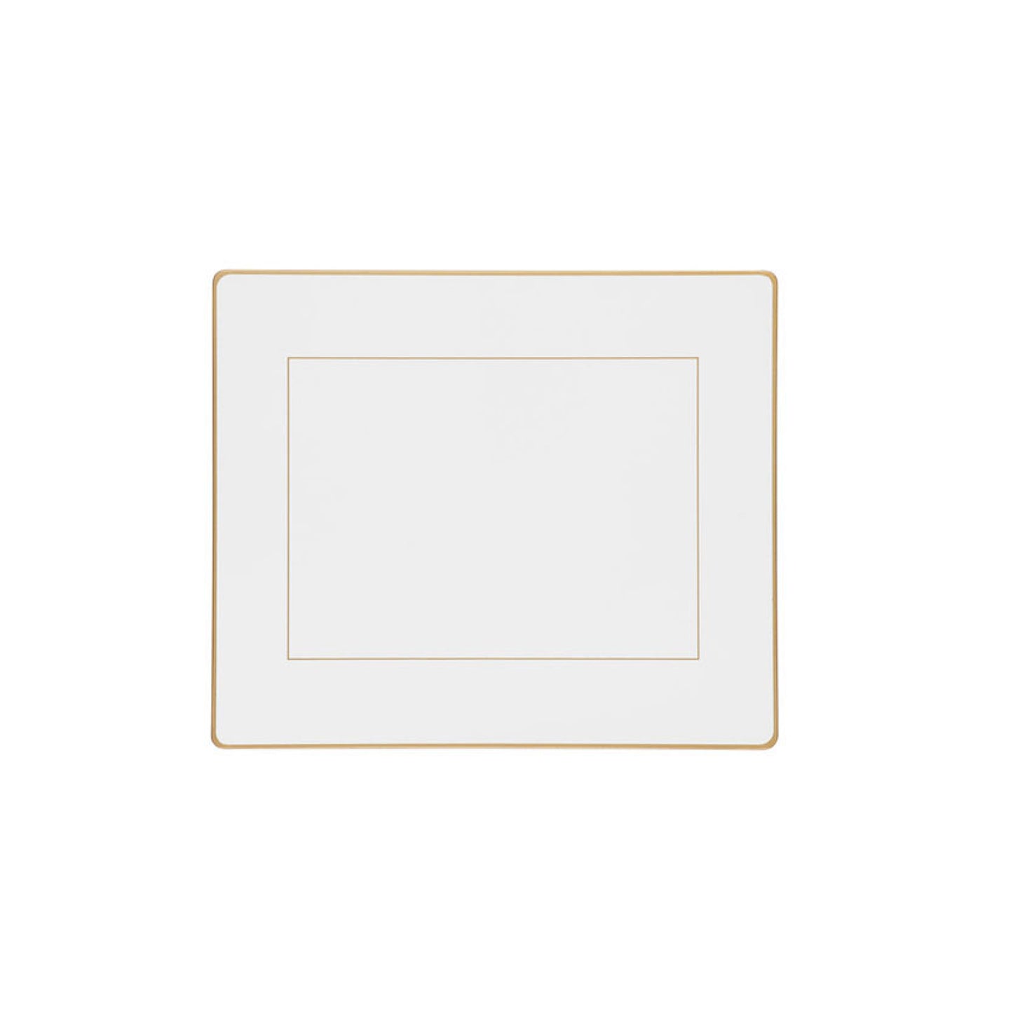 White Screened Tablemats