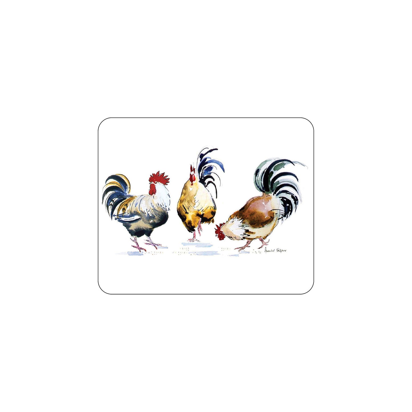 Melamine Coasters Chicken Groups