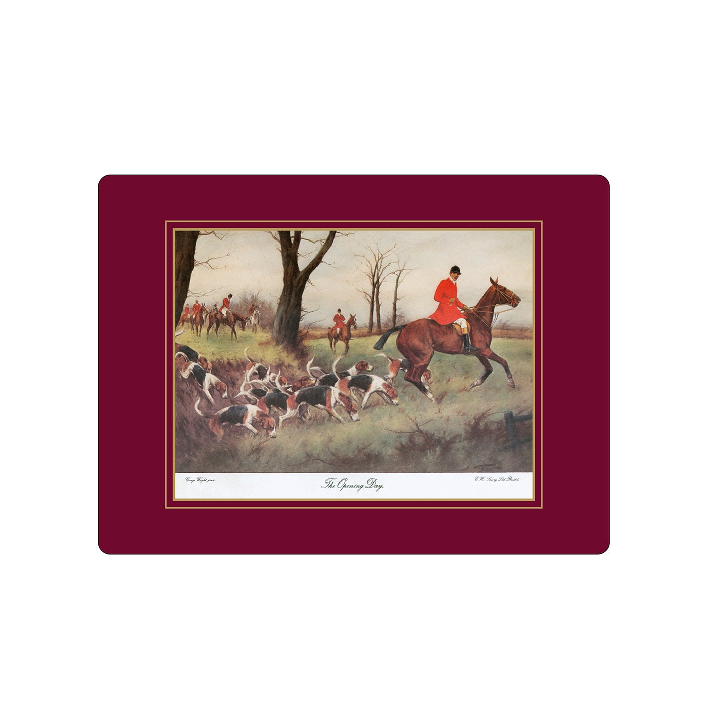 Melamine Placemats Hunting Scenes