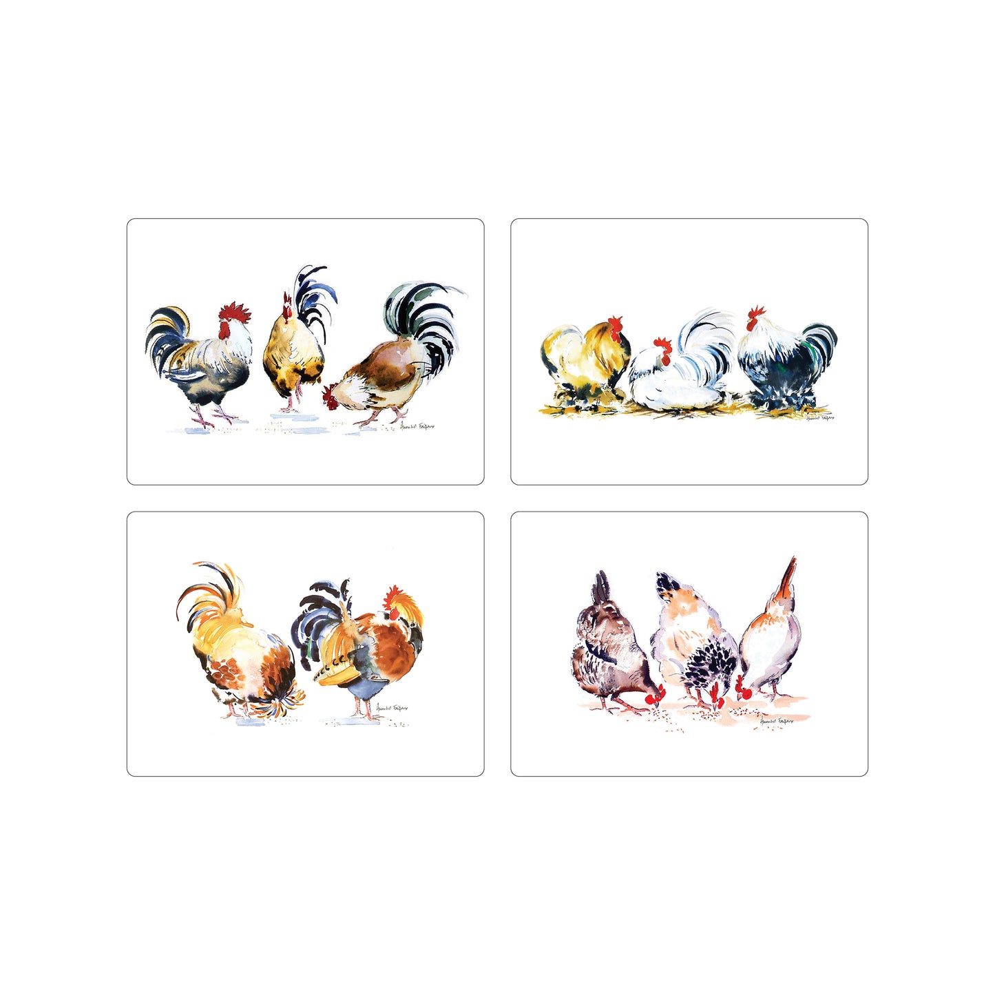 Melamine Placemats Chicken Groups