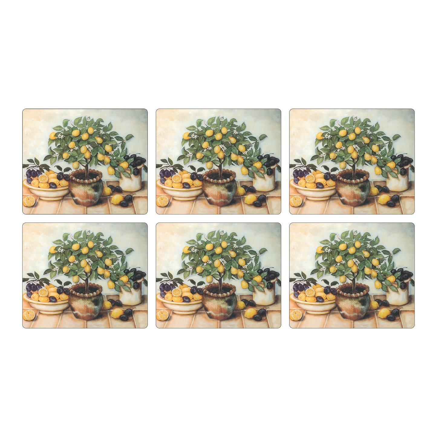 Melamine Tablemats Lemon Tree
