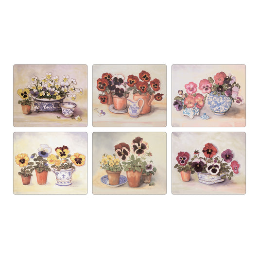 Melamine Tablemats Pansies & Violas