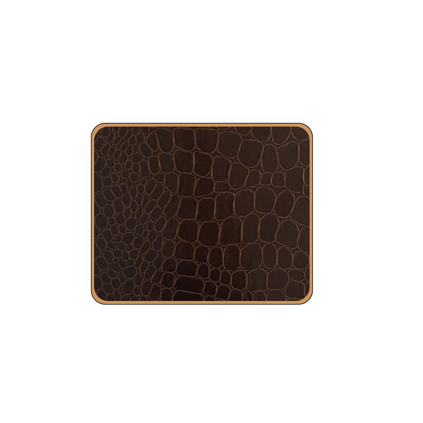 Texture Coasters Croc Brown