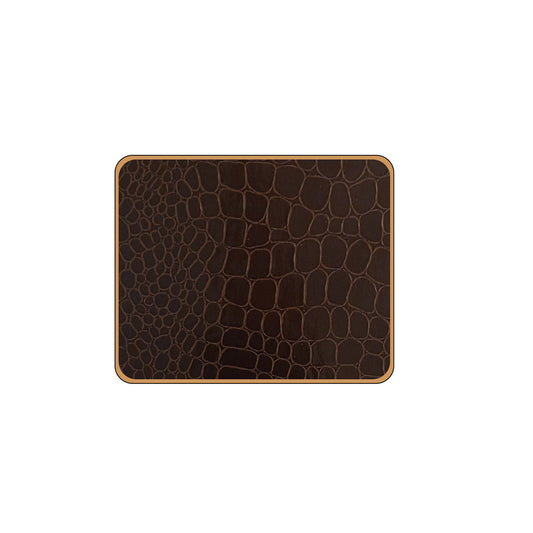 Texture Coasters Croc Brown