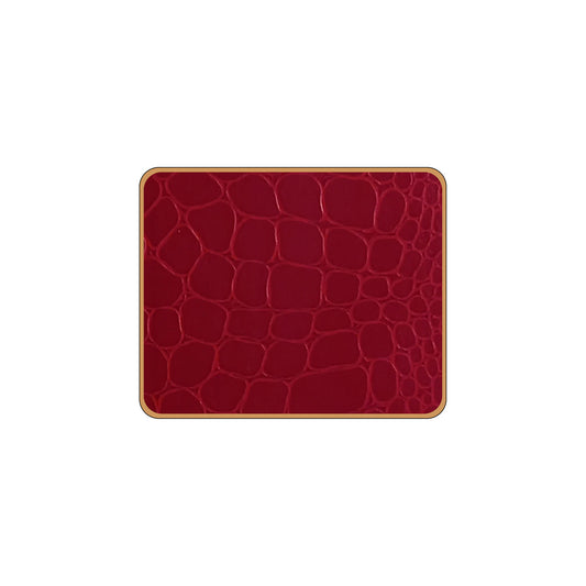 Texture Coasters Croc Burgundy