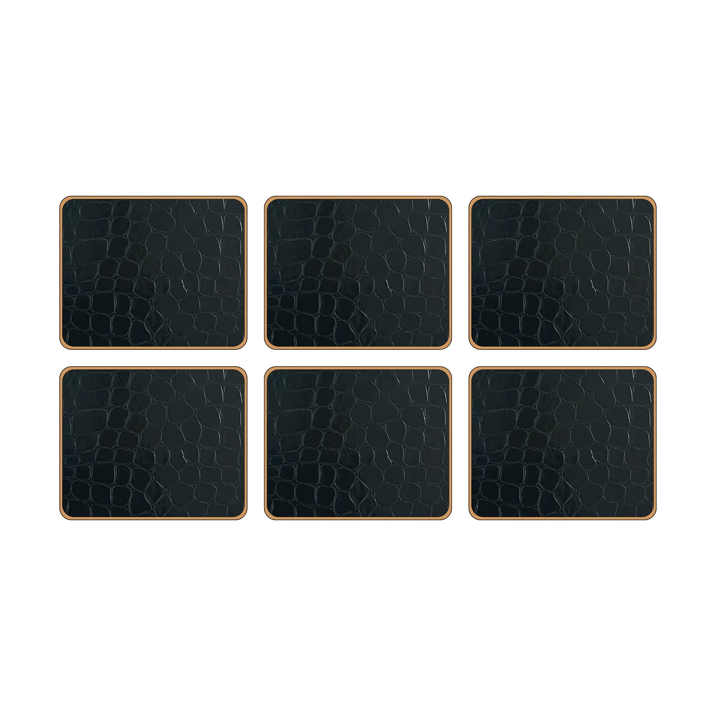Texture Coasters Croc Green