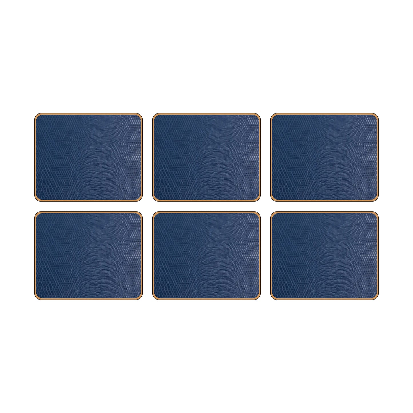 Texture Coasters Lizard Blue