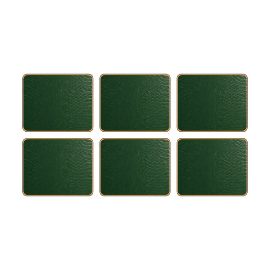 Texture Coasters Lizard Green